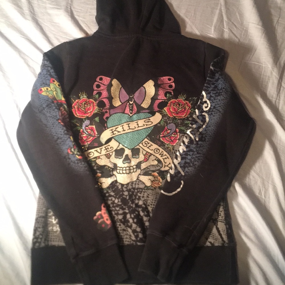 Authentic Ed Hardy hoodie XS